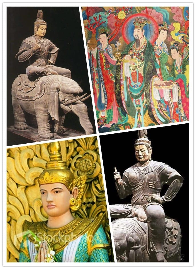 不中文化国家展现之帝释天之相 Different Culture has different form of Sakra Deva 