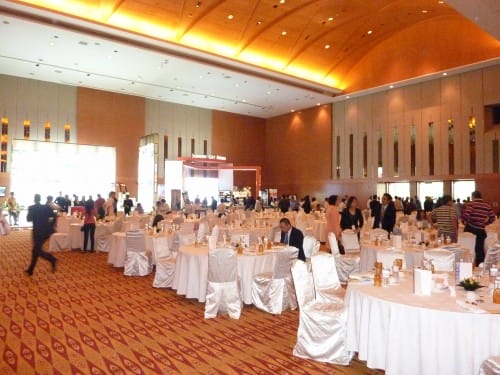 Officers of Maybank Were Busy to Escort The Honorable Guests to Their Respective Dining Table into The Ballroom of KLCC 