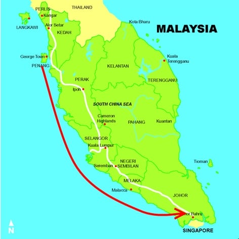 Master Soon Flied From Penang to Johor Bahru at The Southern Part of West  Malaysia