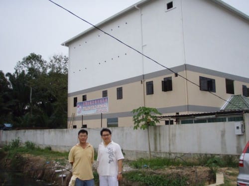 Mr. Neoh, another self making multi-millionaire after completing my REAL feng shui courses. This is his farm office with REAL feng shui enhancement